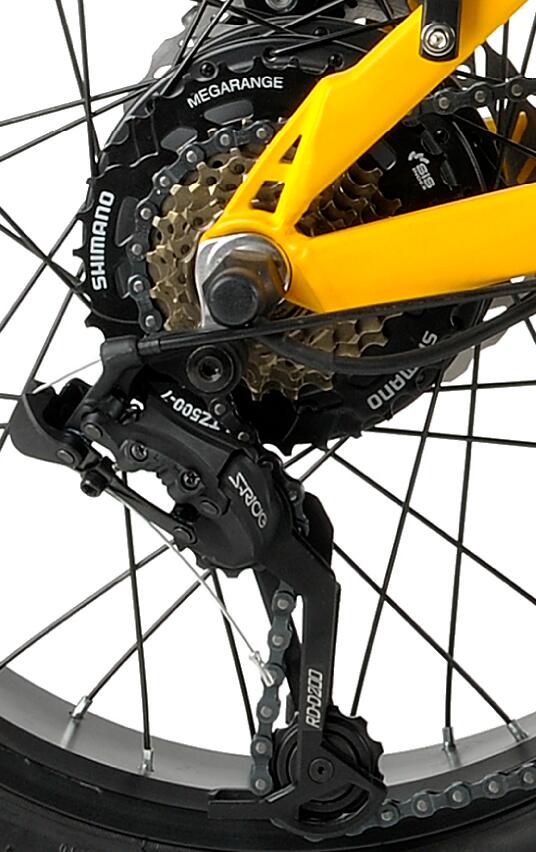 Shimano freewheel ndi S-Ride rear derailleur