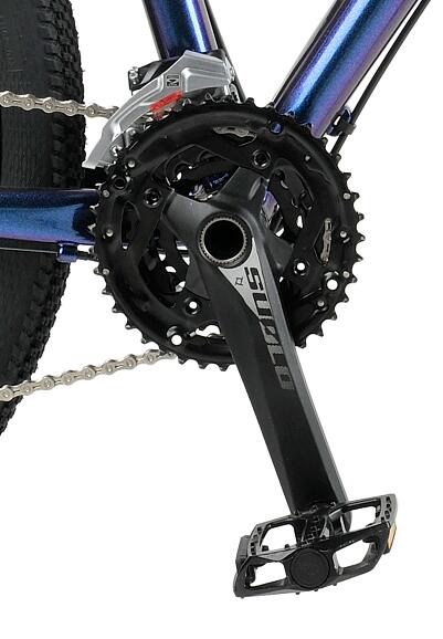 Shimano 3 speed front derailleur and alloy chainwheel