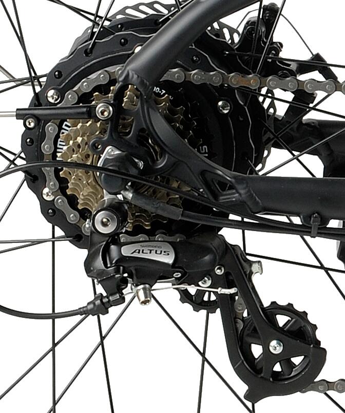 Shimano rear derailleur and freewheel