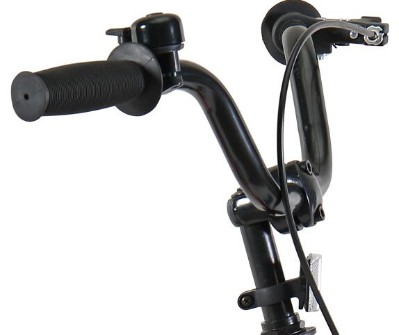 black handlebar and stem and bell