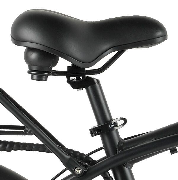 comfortable soft saddle and alloy seat post
