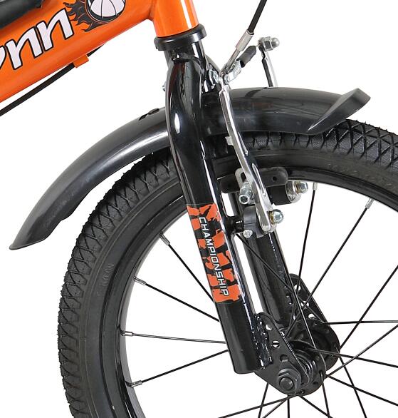 fork and V brake and mudguard