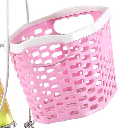 pink front basket